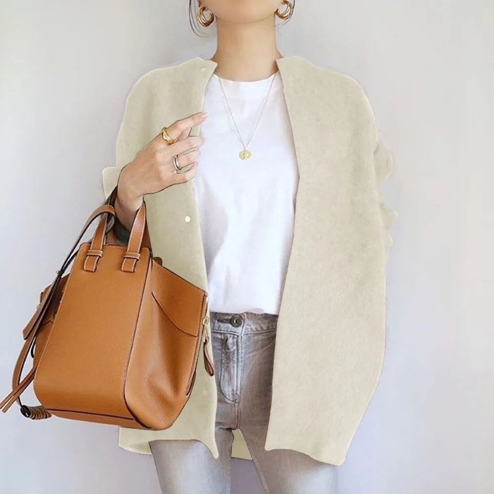 Office Ladies Elegant Sweater Cardigan Spring Autumn Japan Minimalist Solid Outwear Women Korean Style Open Front Knitted Coat
Office Ladies Elegant Sweater Cardigan Spring Autumn Japan Minimalist Solid Outwear Women Korean Style Open Front Knitted Coat