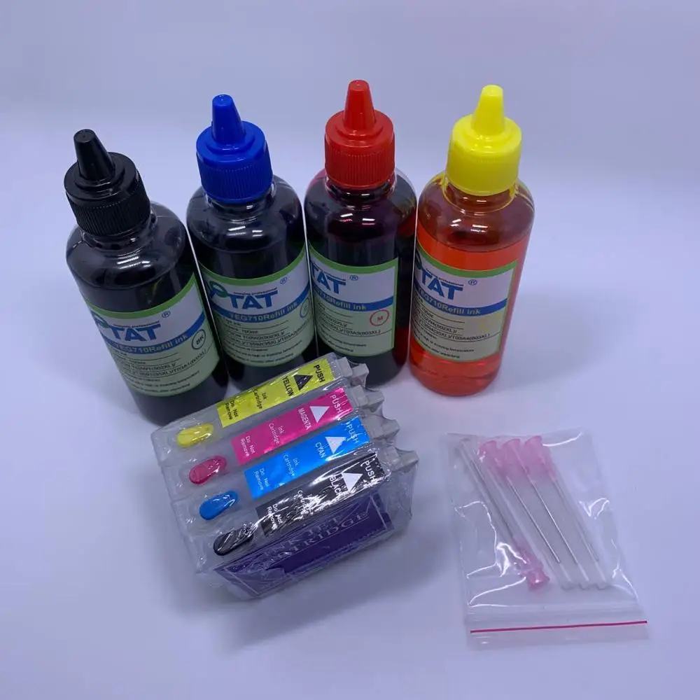 YOTAT Refillable Ink Cartridge T02W1 - T02W4 502XL T502 T502XL for Epson XP-5100 XP-5105 WF-2860 WF-2860DWF / WF-2865DWF
YOTAT Refillable Ink Cartridge T02W1 - T02W4 502XL T502 T502XL for Epson XP-5100 XP-5105 WF-2860 WF-2860DWF / WF-2865DWF