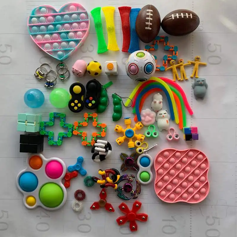 Fidget Toys Pack Sensory Toy Set Children Antistress Relief Autism Anxiety Anti Stress Reliever Bubble Fidget for Kids Adults
Fidget Toys Pack Sensory Toy Set Children Antistress Relief Autism Anxiety Anti Stress Reliever Bubble Fidget for Kids Adults