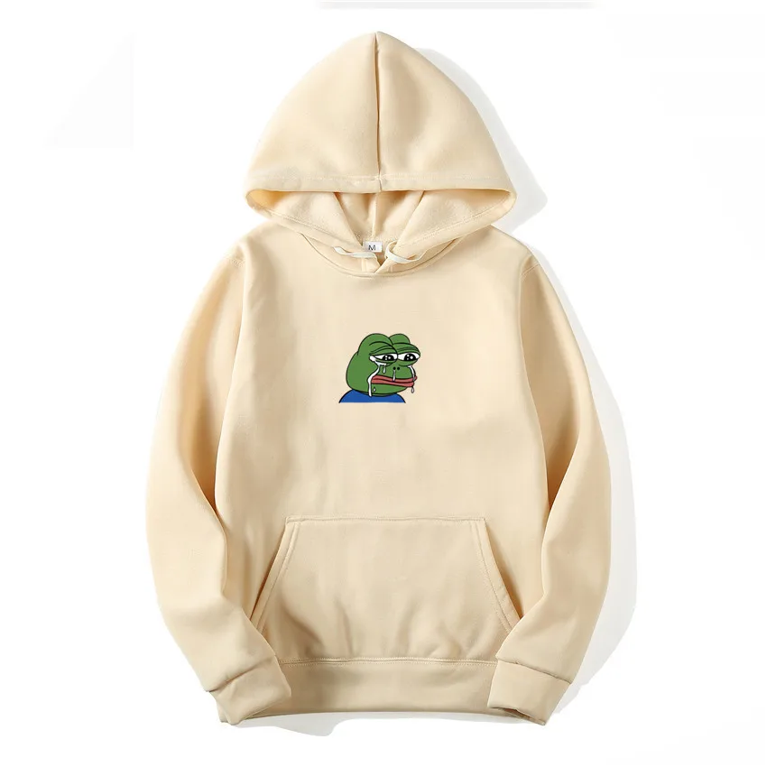 Man Woman Pullover Sweatshirt Funny Graffiti Print Sad frog Hoodies fashion men's women's hip hop fleece yellow pink hooded 3XL
Man Woman Pullover Sweatshirt Funny Graffiti Print Sad frog Hoodies fashion men's women's hip hop fleece yellow pink hooded 3XL