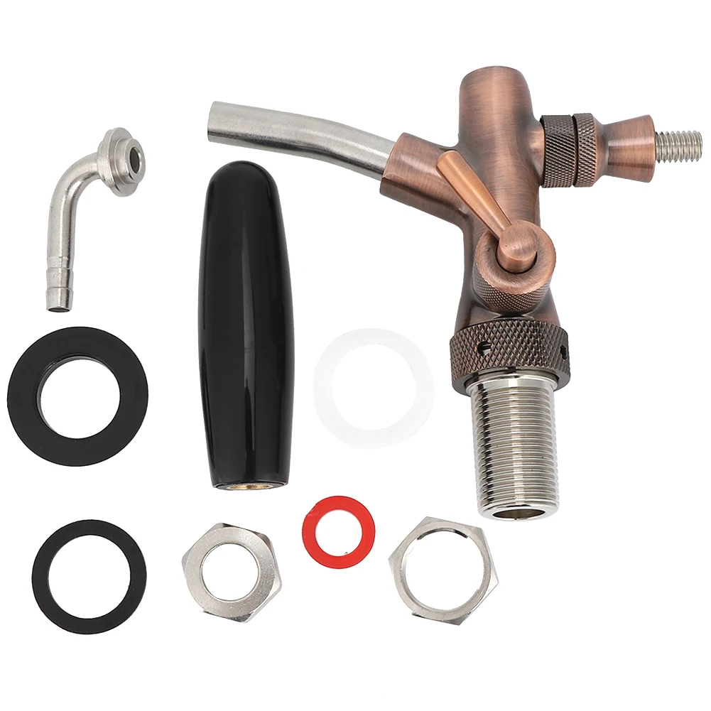 G5/8 Thread Adjustable Beer Tap Faucet Stainless Steel Bronze Color Equipment for Home Bar Restaurants Growler Brewing Tool
G5/8 Thread Adjustable Beer Tap Faucet Stainless Steel Bronze Color Equipment for Home Bar Restaurants Growler Brewing Tool