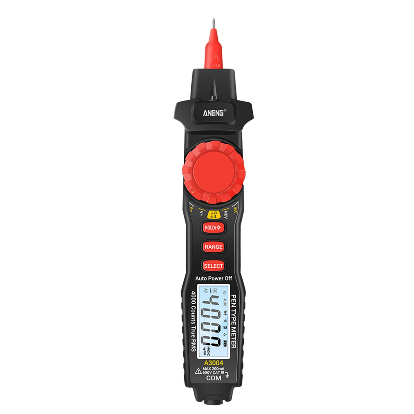 ANENG A3004 Pen Tester Multimeter Digital Auto Range NCV AC/DC Voltmeter Ammeter Ohmmeter Resistance Meter
ANENG A3004 Pen Tester Multimeter Digital Auto Range NCV AC/DC Voltmeter Ammeter Ohmmeter Resistance Meter