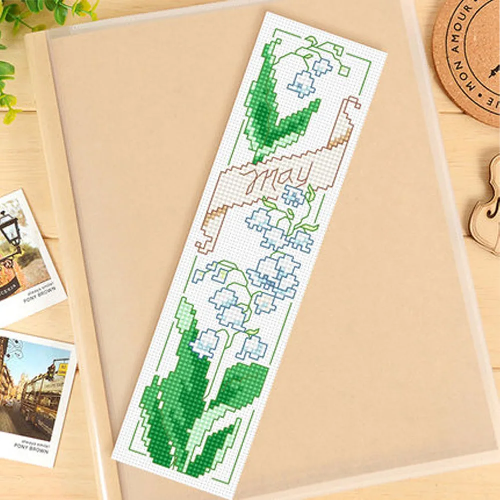 DIY Double-Sided Cross Stitch Cotton Thread Month Counted Bookmark Kits Homemade Embroidery Book Decoration
DIY Double-Sided Cross Stitch Cotton Thread Month Counted Bookmark Kits Homemade Embroidery Book Decoration