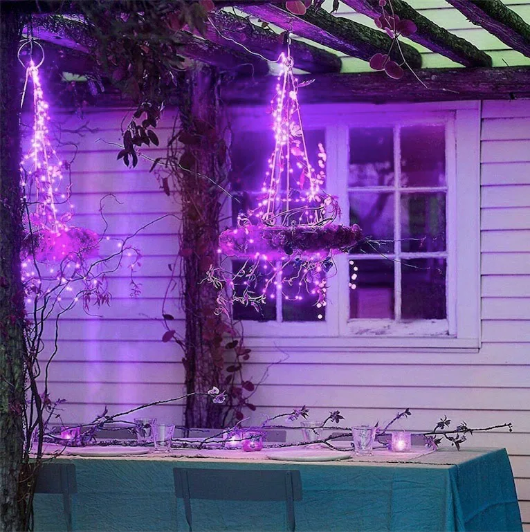 10M 100 LED Halloween String Lamps Black Wire Orange Purple Color Holiday Garland Decoration Fairy Lights for Home Decor
10M 100 LED Halloween String Lamps Black Wire Orange Purple Color Holiday Garland Decoration Fairy Lights for Home Decor