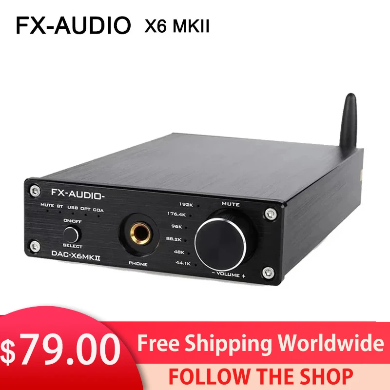 FX-Audio DAC-X6 MKII ESS9018 TPA6120 чип Bluetooth 5,0 APTX SPDIF коаксиальный ПК-USB усилитель RCA USB DAC декодер
FX-Audio DAC-X6 MKII ESS9018 TPA6120 чип Bluetooth 5,0 APTX SPDIF коаксиальный ПК-USB усилитель RCA USB DAC декодер