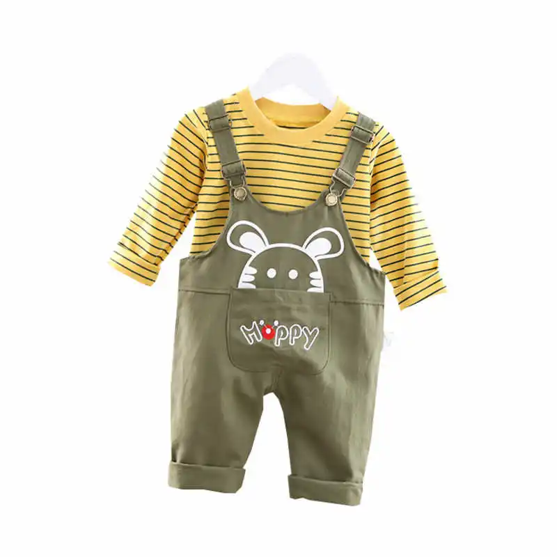 Spring Autumn Baby Girls Fashion Clothes Children Boys Cotton T Shirt Overalls 2Pcs/sets Toddler Casual Clothing Kids Sportswear
Spring Autumn Baby Girls Fashion Clothes Children Boys Cotton T Shirt Overalls 2Pcs/sets Toddler Casual Clothing Kids Sportswear