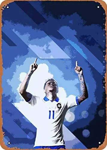 Metal Sign - Nations Painting Philippe Coutinho Painting - 8 x 12 Vintage Look Tin Plate
Metal Sign - Nations Painting Philippe Coutinho Painting - 8 x 12 Vintage Look Tin Plate