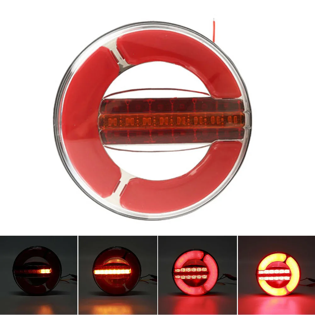 Round LED Rear Neon Tail Hamburger Lights Dynamic ABS Plastic Indicator 14*3cm/5.51*1.18inch 12-30V For Truck Lorry Van
Round LED Rear Neon Tail Hamburger Lights Dynamic ABS Plastic Indicator 14*3cm/5.51*1.18inch 12-30V For Truck Lorry Van