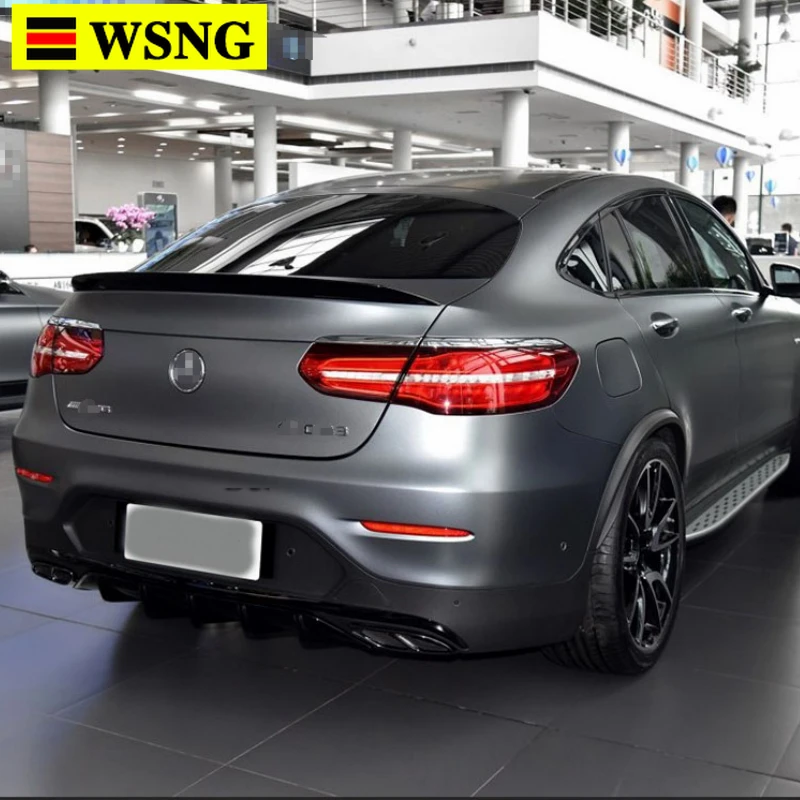Спойлер для Mercedes GLC Class Coupe GLC300 GLC250 2016 2018 спойлер Benz GLC43 GLC260 из АБС пластика заднего