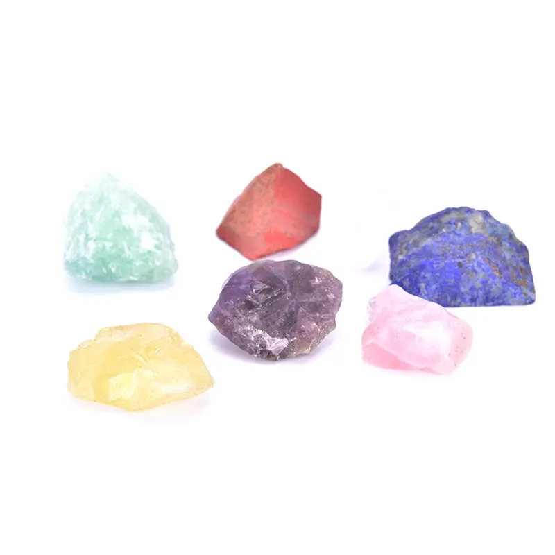 Natural 7-color Crystal Large Grain Unpolished Original Stone Mine Mark Collection Of Seven Chakra Gravel Gift Decoration 
Natural 7-color Crystal Large Grain Unpolished Original Stone Mine Mark Collection Of Seven Chakra Gravel Gift Decoration
