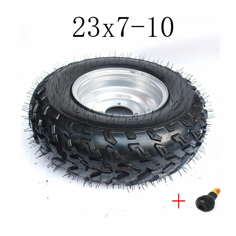 

GO KART KARTING ATV UTV Buggy AT23X7-10 Inch Wheel Tubeless Tyre AT23x7-10 Inch Vacuum Tire with Aluminum Alloy Hub