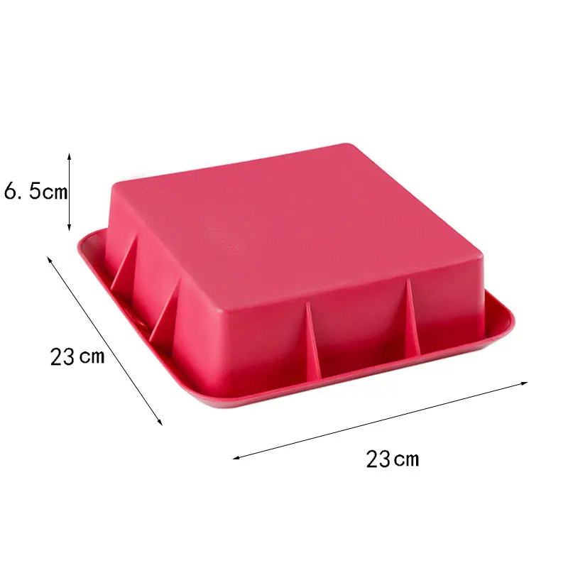 Food Grade Silicone Square Shape Non Stick Cake Mousse Mould Cookie Baking Molds DIY Decorating Tools 23*23*6.5cm
Food Grade Silicone Square Shape Non Stick Cake Mousse Mould Cookie Baking Molds DIY Decorating Tools 23*23*6.5cm