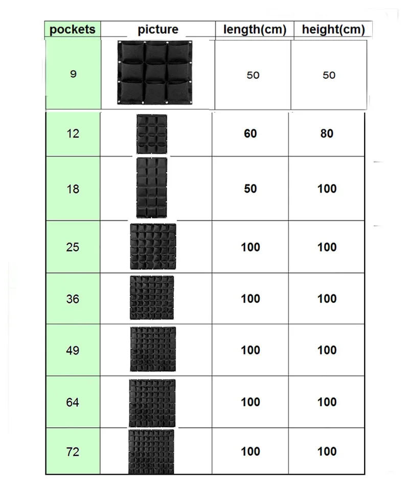 Pockets Plant Grow Bags Planter Vertical Garden Vegetable Living Garden Bag Wall Hanging Planter Growing Bags Gardening
Pockets Plant Grow Bags Planter Vertical Garden Vegetable Living Garden Bag Wall Hanging Planter Growing Bags Gardening