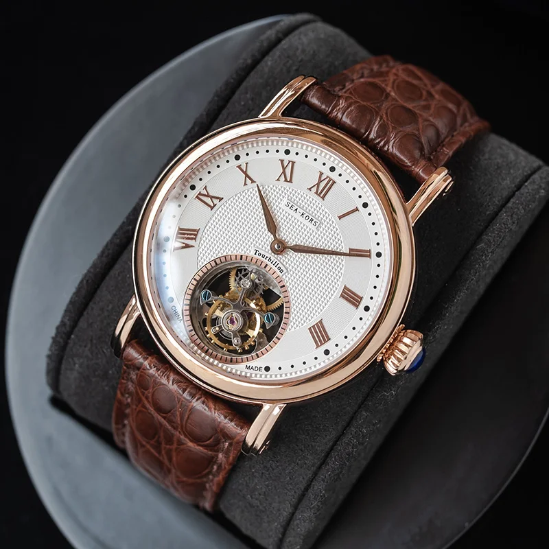Mens Watches Top Brand Luxury Chronograph Tourbillon Seagull Movement Gold Stainless Steel Sapphire 5Bar Waterproof Roman Scale
Mens Watches Top Brand Luxury Chronograph Tourbillon Seagull Movement Gold Stainless Steel Sapphire 5Bar Waterproof Roman Scale