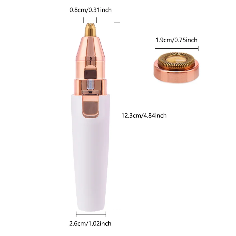 2 In 1 Electric eyebrow trimmer USB Rechargeable hair remover women shaver LED light lady Epilator Razor face Makeup Tool
2 In 1 Electric eyebrow trimmer USB Rechargeable hair remover women shaver LED light lady Epilator Razor face Makeup Tool