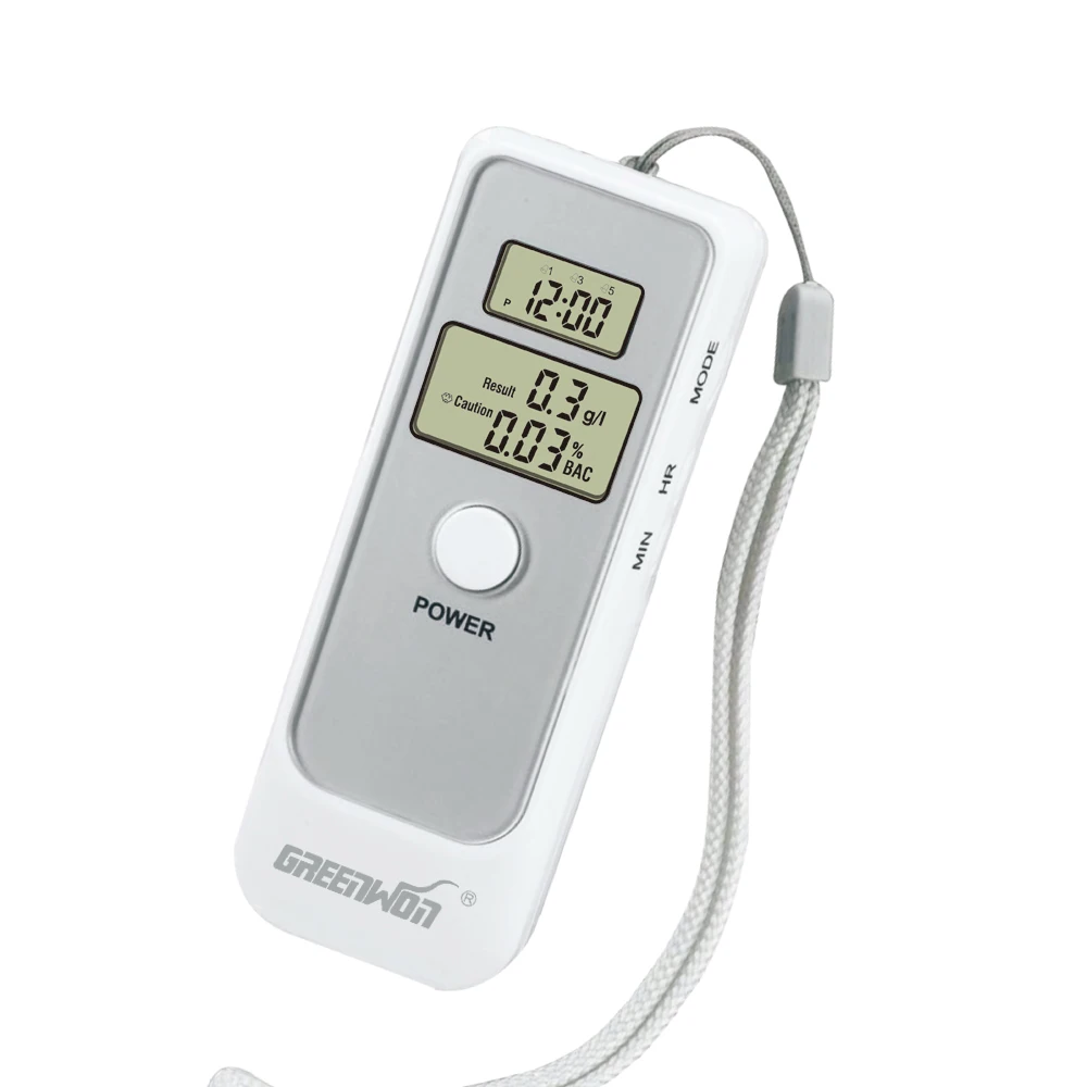 GREENWON High Quality Digital Alcohol Tester Alcohol Breath Tester Portable Alcohol Breathalyzer Without Mouthpiece
GREENWON High Quality Digital Alcohol Tester Alcohol Breath Tester Portable Alcohol Breathalyzer Without Mouthpiece