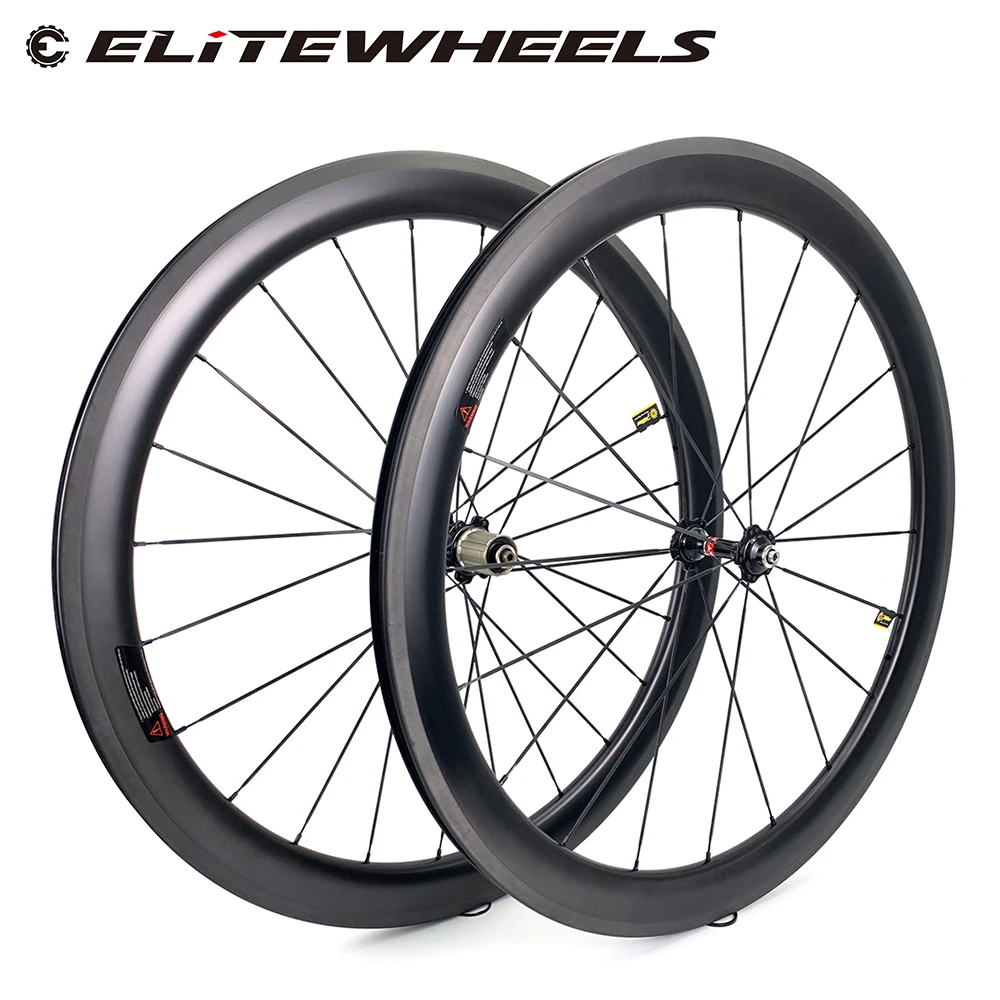 ELITEWHEELS 700C Novatec A271/F372 ступица Углеродные шоссейные велосипедные колеса 30 35 38 45 47 50 55