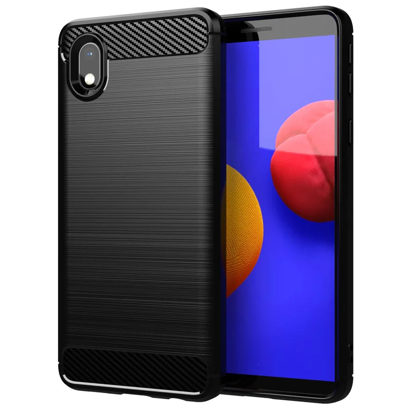Чехол для Samsung Galaxy A01 Core чехол из углеродного волокна ударопрочный телефона