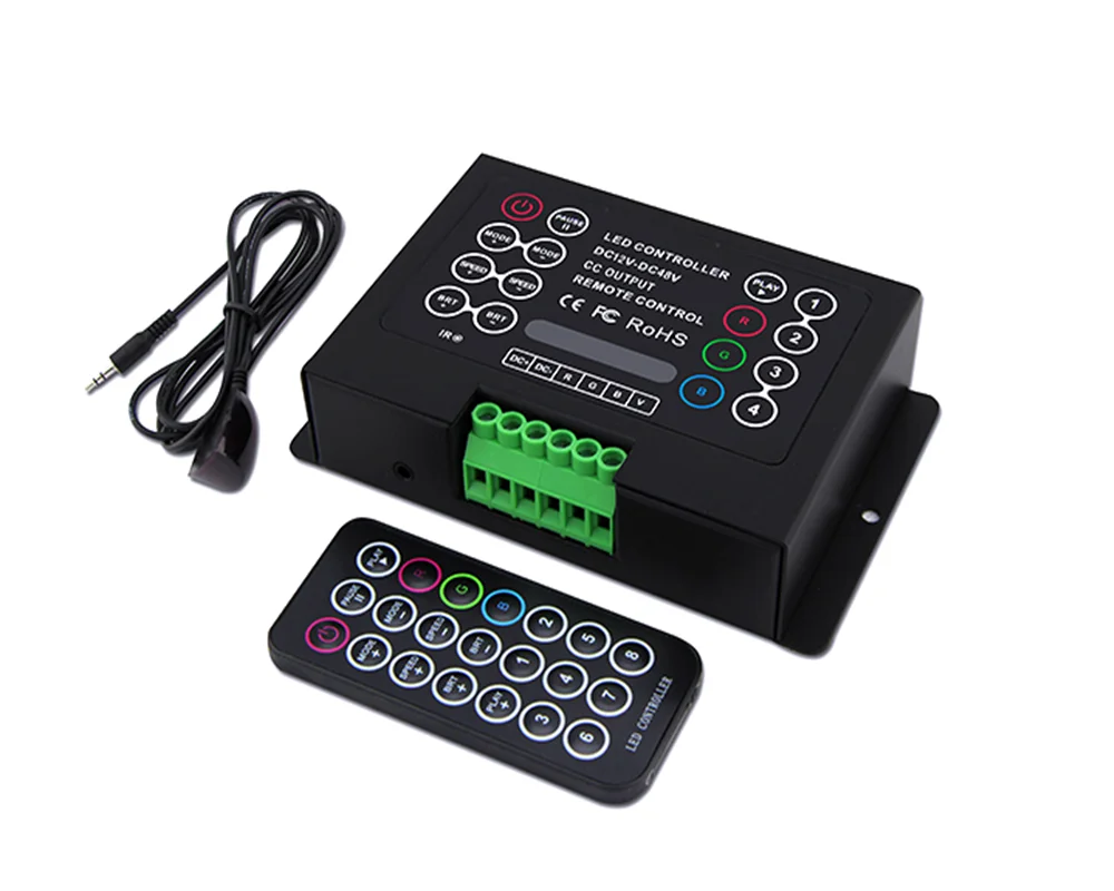 BC-380-CC RGB контроллер/350 мА/700 мА/3 * CH Мощность потери функция памяти DC12V-DC48V RGB контроллер постоянного тока
BC-380-CC RGB контроллер/350 мА/700 мА/3 * CH Мощность потери функция памяти DC12V-DC48V RGB контроллер постоянного тока