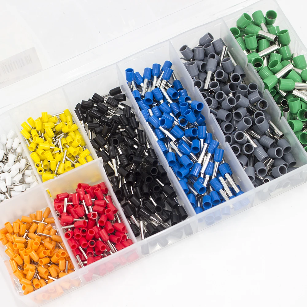 800 шт. Электрический Bootlace Ferrules Kit кабельный провод медные обжимные клеммы |