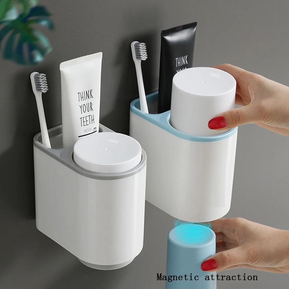 Mouthwash cup set, magnetic toothbrush holder, toothbrush toothpaste holder, wall-mounted toothbrush holder
Mouthwash cup set, magnetic toothbrush holder, toothbrush toothpaste holder, wall-mounted toothbrush holder