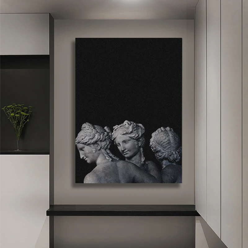 Black greek statue aesthetics Framed Wooden Frame Canvas poster Painting wall Art decor Living room Study Home Decoration Prints
Black greek statue aesthetics Framed Wooden Frame Canvas poster Painting wall Art decor Living room Study Home Decoration Prints