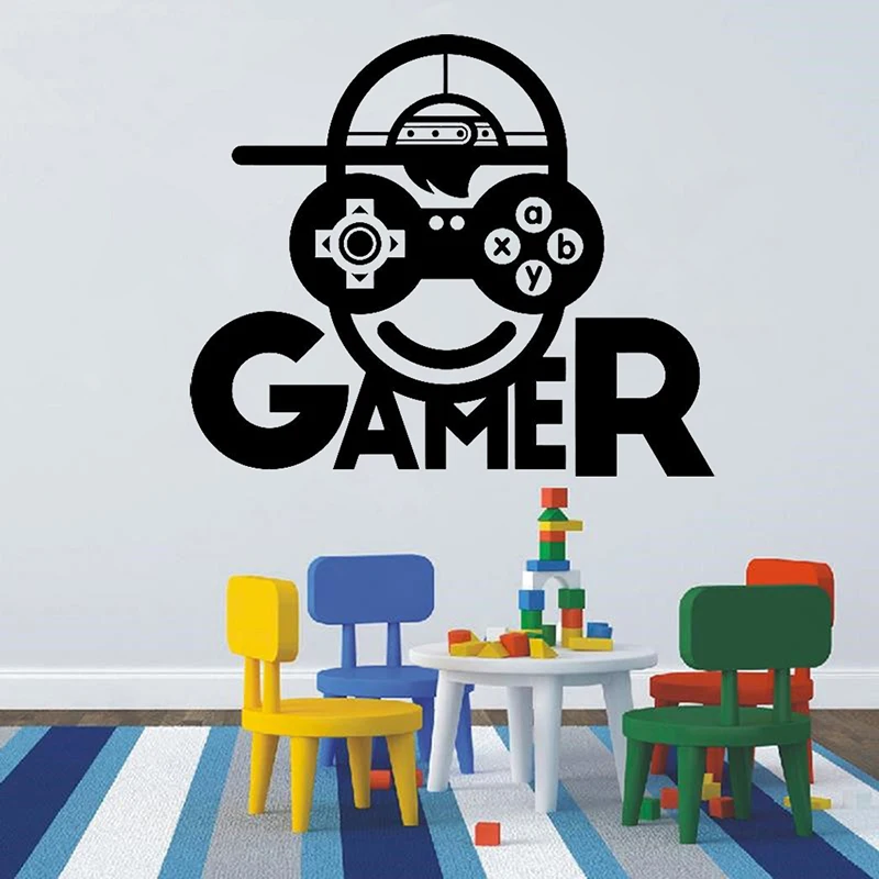 Kids Gaming Wall Decals Video Game Cartoon Gamer Pattern Vinyl Art Wall Sticker For Kids Room Decoration Poster Removable C5042
Kids Gaming Wall Decals Video Game Cartoon Gamer Pattern Vinyl Art Wall Sticker For Kids Room Decoration Poster Removable C5042