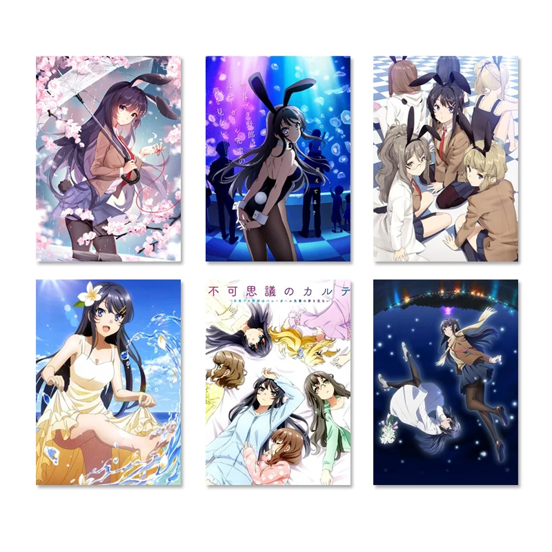 Аниме Seishun Buta Yarou Bunny Girl Sakurajima Mai художественный постер Картина на холсте картина бар Детская комната настенное искусство домашний декор кукр...
Аниме Seishun Buta Yarou Bunny Girl Sakurajima Mai художественный постер Картина на холсте картина бар Детская комната настенное искусство домашний декор кукр...