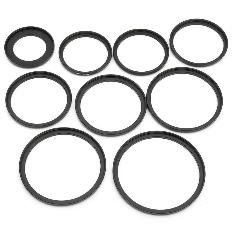Yiwa 9pcs Lens Filter Ring Adapter 37-49-52-55-58-62-67-72-77-82mm UV Connection Ring For Canon For Nikon camera DSLR SLR r30
Yiwa 9pcs Lens Filter Ring Adapter 37-49-52-55-58-62-67-72-77-82mm UV Connection Ring For Canon For Nikon camera DSLR SLR r30