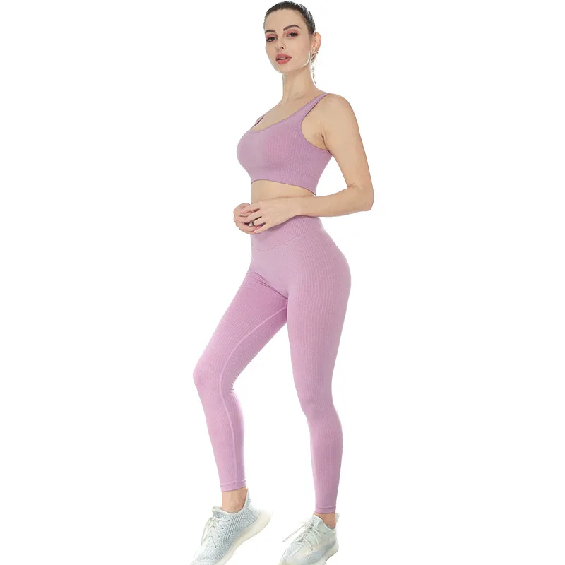 WILK2021 new yoga clothes women's running fitness clothes seamless yoga suit sports bra leggings nine-point pants suit
WILK2021 new yoga clothes women's running fitness clothes seamless yoga suit sports bra leggings nine-point pants suit