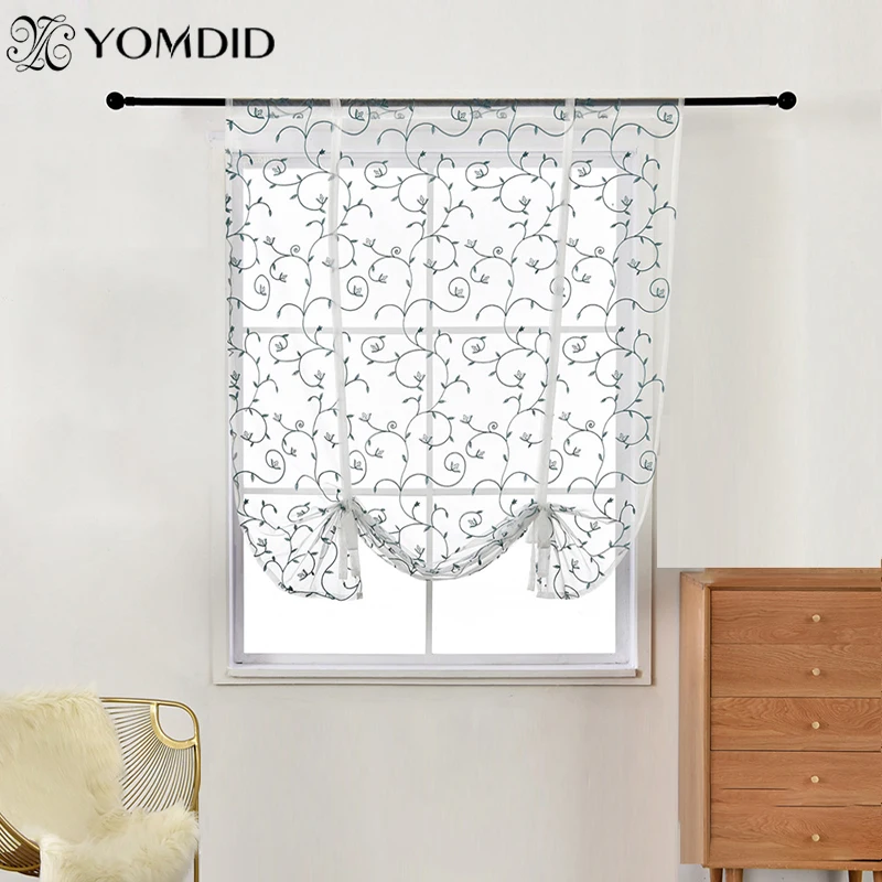 Embroidery Pattern Flowers Curtain Tulle Pull Pleated Tape Short Curtains for kitchen Bedroom Living room Window Decorative
Embroidery Pattern Flowers Curtain Tulle Pull Pleated Tape Short Curtains for kitchen Bedroom Living room Window Decorative