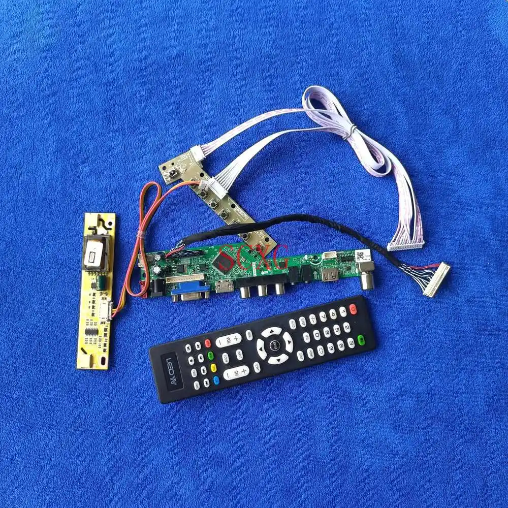 Fit HT185WX1/LM185WH1/LM190WH1 DIY kit 30-Pin LVDS 1366*768 2CCFL Signal Analog USB VGA AV HDMI-compatible LCD matrix drive card
Fit HT185WX1/LM185WH1/LM190WH1 DIY kit 30-Pin LVDS 1366*768 2CCFL Signal Analog USB VGA AV HDMI-compatible LCD matrix drive card