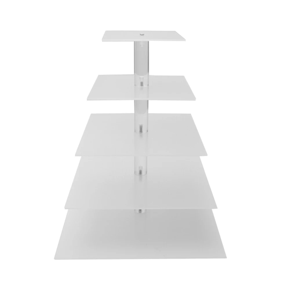 Квадратный акриловый поднос для торта, свадьбы, дня рождения, 5 слоев 
Квадратный акриловый поднос для торта, свадьбы, дня рождения, 5 слоев