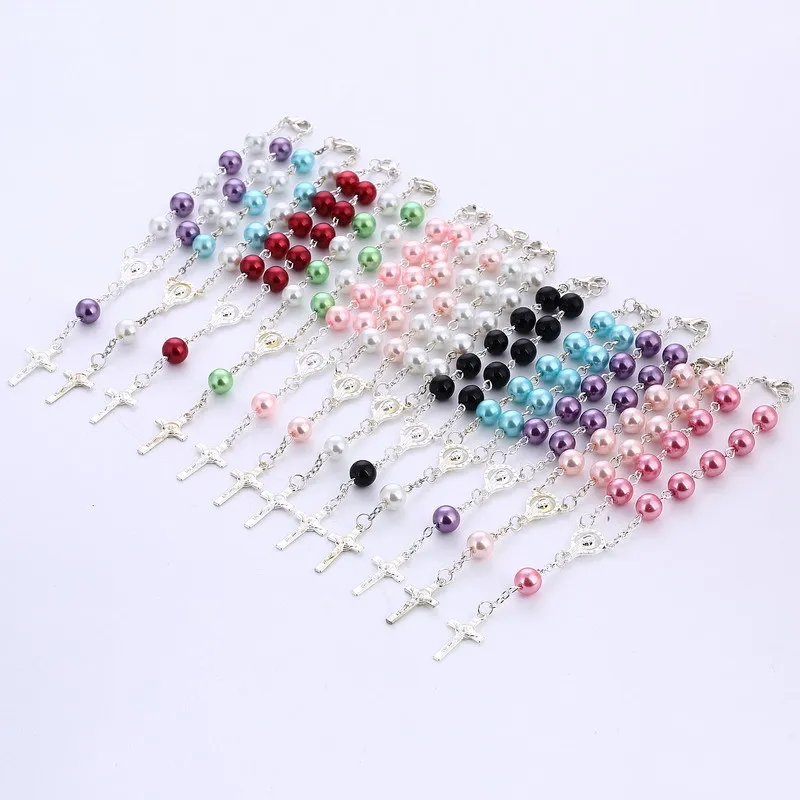 Hot Sale Lady Cross Pendant Rosary Bracelet Sliver Plated Wedding Women Rosary Pendant Jewelry Accessories
Hot Sale Lady Cross Pendant Rosary Bracelet Sliver Plated Wedding Women Rosary Pendant Jewelry Accessories