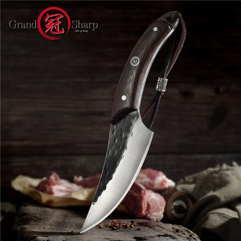 Grandsharp Boning Knife Handmade Forged Chef Kitchen Knife BBQ Outdoor Camping Survival Tool Forged Hunting Knife Leather Sheath
Grandsharp Boning Knife Handmade Forged Chef Kitchen Knife BBQ Outdoor Camping Survival Tool Forged Hunting Knife Leather Sheath