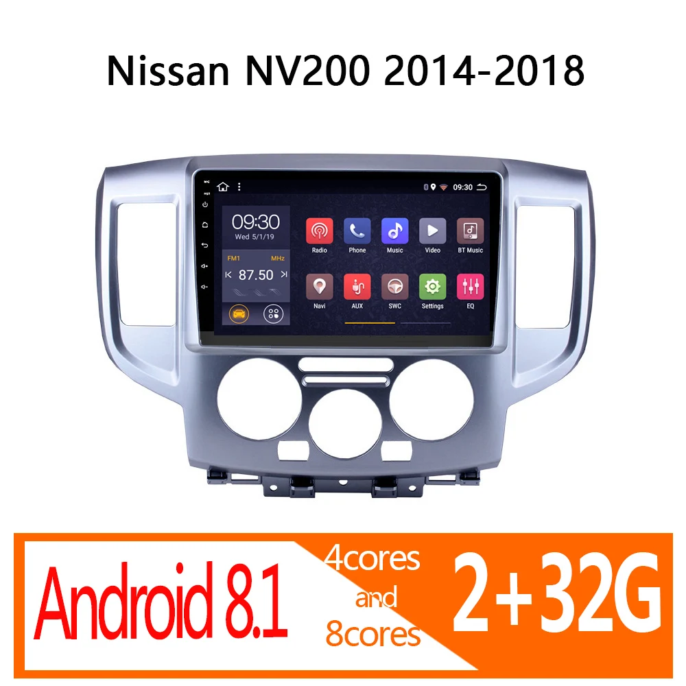 Авто радио android 2G + 32G для Nissan NV200 2014 2015 2016 2017 2018 Автомагнитола coche стерео atoto видео GPS