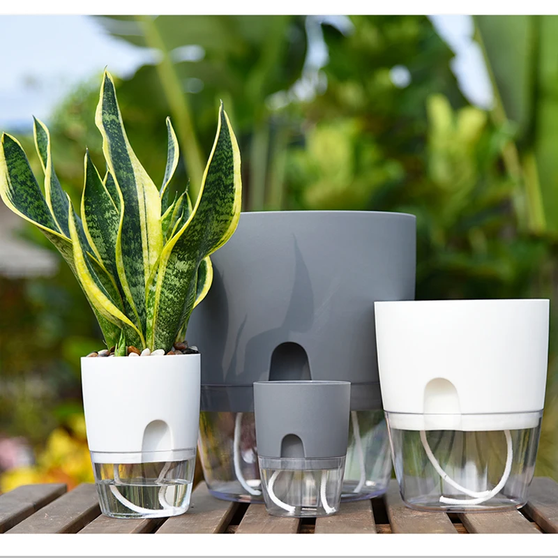2 Layer Self Watering Round Plant Pot With Cotton Rope Flower Plante Water Container Automatic Water Absorption Planting
2 Layer Self Watering Round Plant Pot With Cotton Rope Flower Plante Water Container Automatic Water Absorption Planting