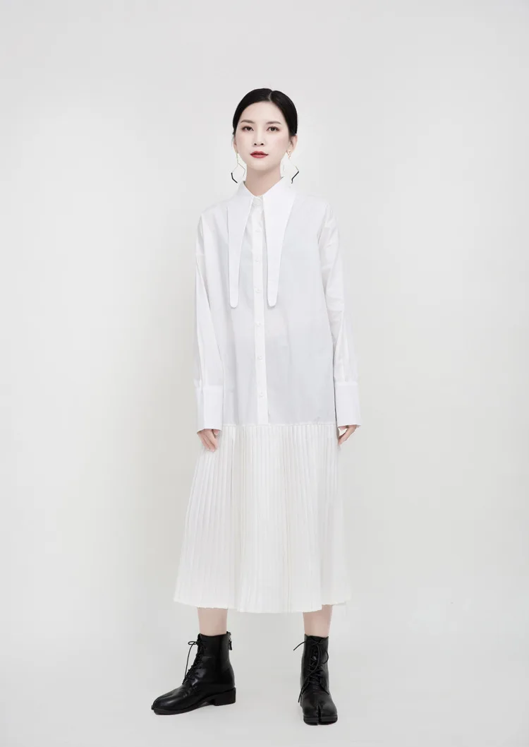 Новинка весна-лето 2020, свободная юбка-рубашка MSXU с заостренным воротником и длинными рукавами, плиссированное платье с вышивкой, женский тр...
Новинка весна-лето 2020, свободная юбка-рубашка MSXU с заостренным воротником и длинными рукавами, плиссированное платье с вышивкой, женский тр...