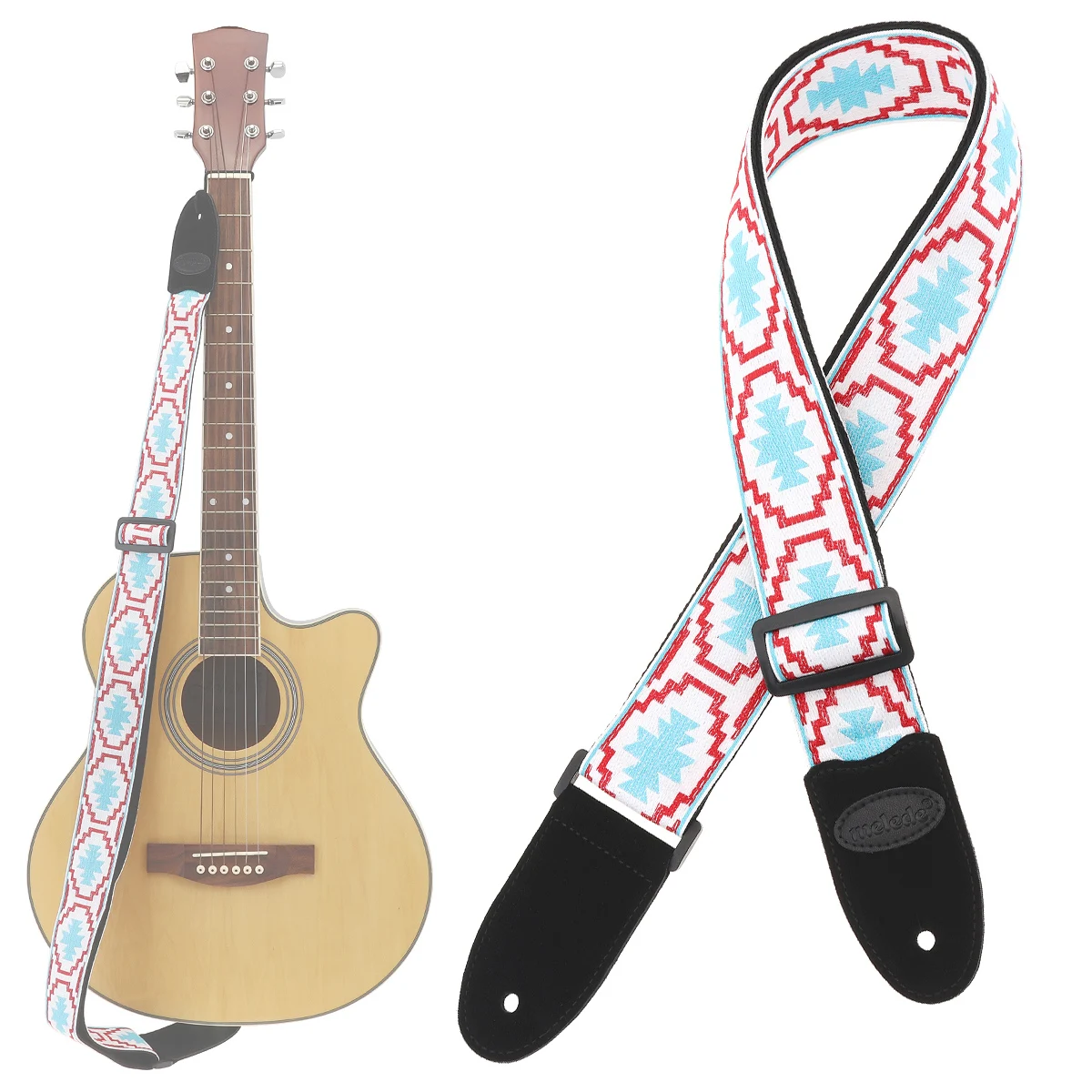 Jacquard Weave Double Fabric Guitar Strap Genuine Leather Cow Suede Ends with for Acoustic Electric Guitars Bass
Jacquard Weave Double Fabric Guitar Strap Genuine Leather Cow Suede Ends with for Acoustic Electric Guitars Bass