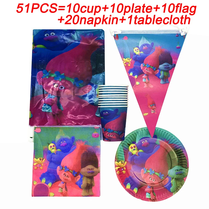Trolls Birthday Party Tablecloth Cup Plate Straw Napkin Disposable Tableware Set Baby Shower Ariel Party Supplies Decoration Set
Trolls Birthday Party Tablecloth Cup Plate Straw Napkin Disposable Tableware Set Baby Shower Ariel Party Supplies Decoration Set