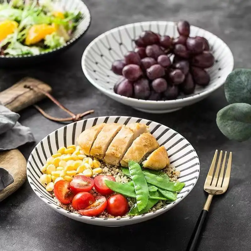 FANCITY Nordic minimalist creative salad bowl black and white printing deep dish bowl pasta bowl restaurant snack dessert
FANCITY Nordic minimalist creative salad bowl black and white printing deep dish bowl pasta bowl restaurant snack dessert