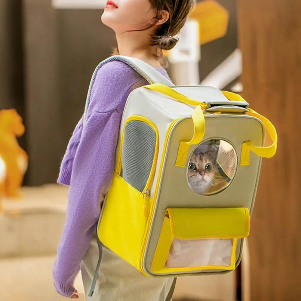 Portable Durable Pet Cat Travel Carrier Backpack Good Air Permeability Pet Backpack Large Space for Kitten
Portable Durable Pet Cat Travel Carrier Backpack Good Air Permeability Pet Backpack Large Space for Kitten