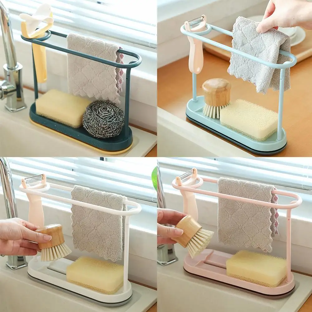 Oval Double-pole Hanging Drain Cloth Rack Sponge Paring Storage Knife Kitchen Sink Household Storage Rack Rack P1W5
Oval Double-pole Hanging Drain Cloth Rack Sponge Paring Storage Knife Kitchen Sink Household Storage Rack Rack P1W5