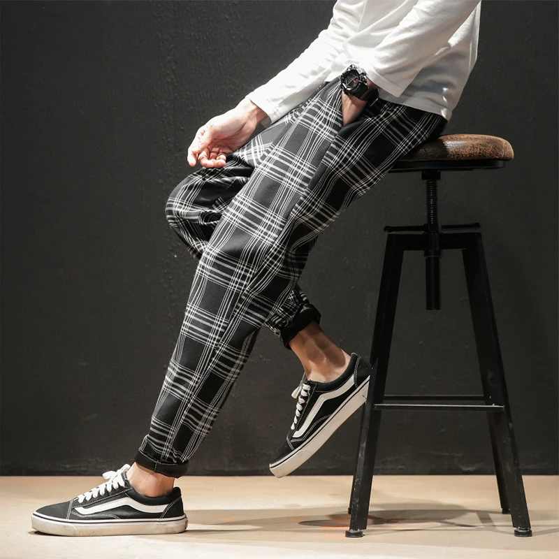 Men's Yellow Black Plaid Pants 2021 Spring Fashion Casual Straight Harem Pants Men's Korean Hip Hop Sweatpants Large Size 5XL
Men's Yellow Black Plaid Pants 2021 Spring Fashion Casual Straight Harem Pants Men's Korean Hip Hop Sweatpants Large Size 5XL