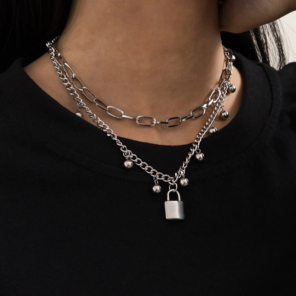 Lacteo Dark Gothic Love Heart Lock Tassel Beads Pendant Necklace Steampunk Stainless Steel Pearl Choker Necklace For Rapper
Lacteo Dark Gothic Love Heart Lock Tassel Beads Pendant Necklace Steampunk Stainless Steel Pearl Choker Necklace For Rapper
