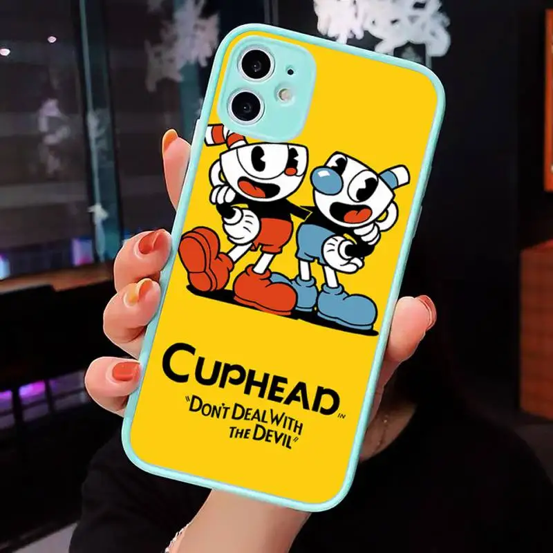 LVTLV Cuphead Soft Rubber Phone Cases Matte transparent For blue iPhone 12 Mini 11 Pro XR XS Max 7 8 Plus X Back Cover 
LVTLV Cuphead Soft Rubber Phone Cases Matte transparent For blue iPhone 12 Mini 11 Pro XR XS Max 7 8 Plus X Back Cover
