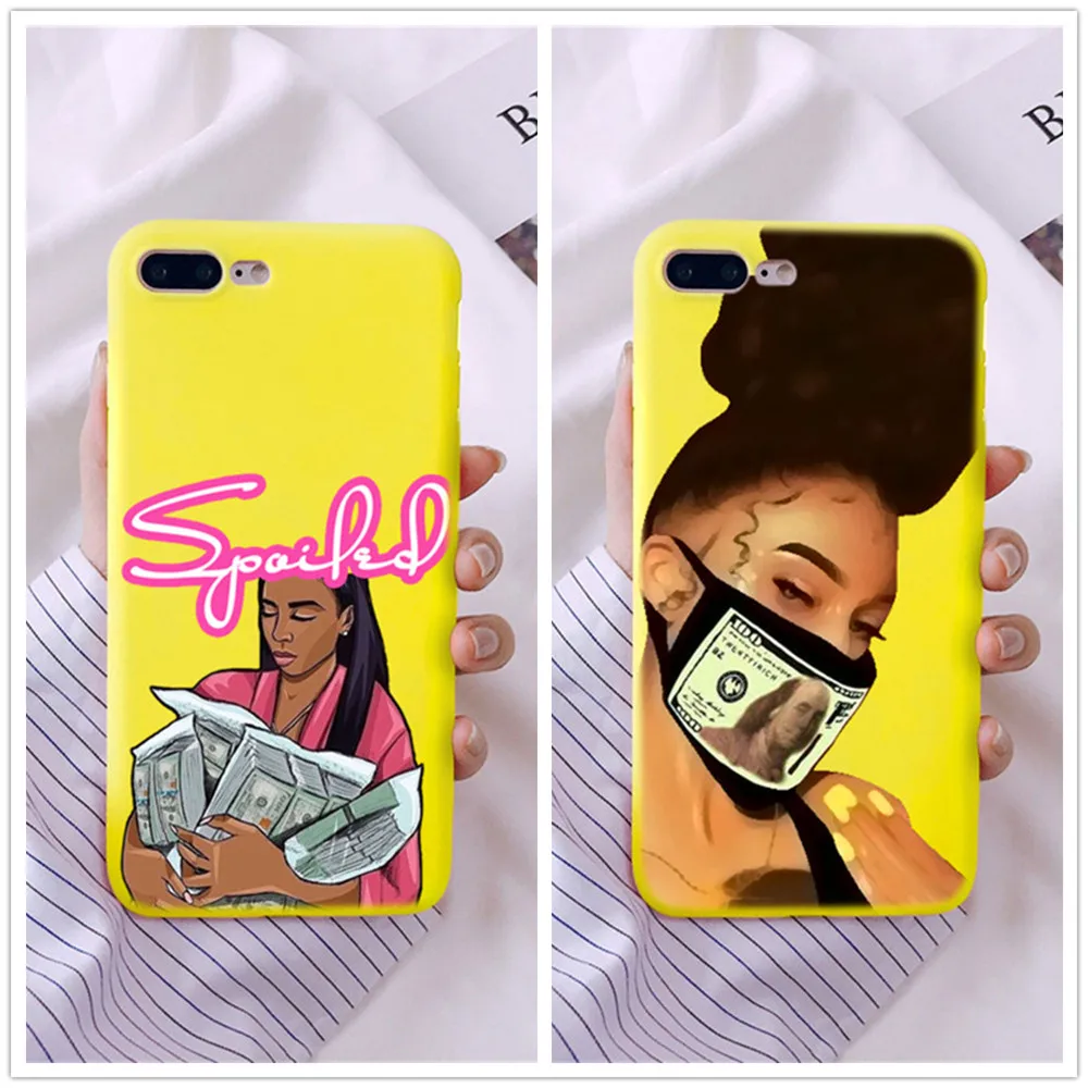 KDMOJI MONEY STACKS желтый мягкий силиконовый чехол из ТПУ для iPhone11 11Pro 11ProMax X XR XS Max 8 8Plus 7