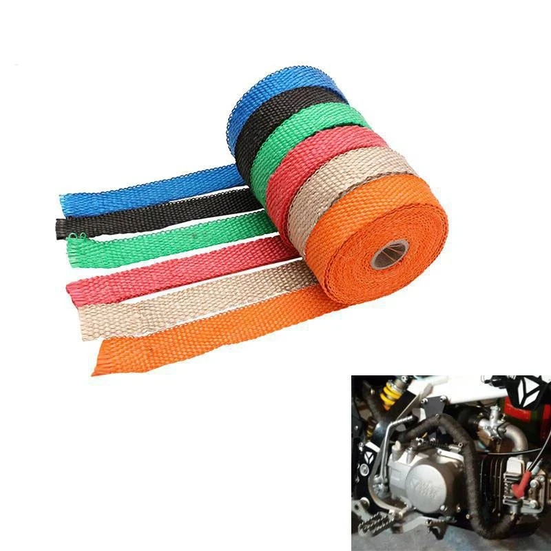 1.5mm*25mm*5m Motorcycle Exhaust Pipe Modified Insulation Cloth High Temperature and Heat Protection Cloth
1.5mm*25mm*5m Motorcycle Exhaust Pipe Modified Insulation Cloth High Temperature and Heat Protection Cloth