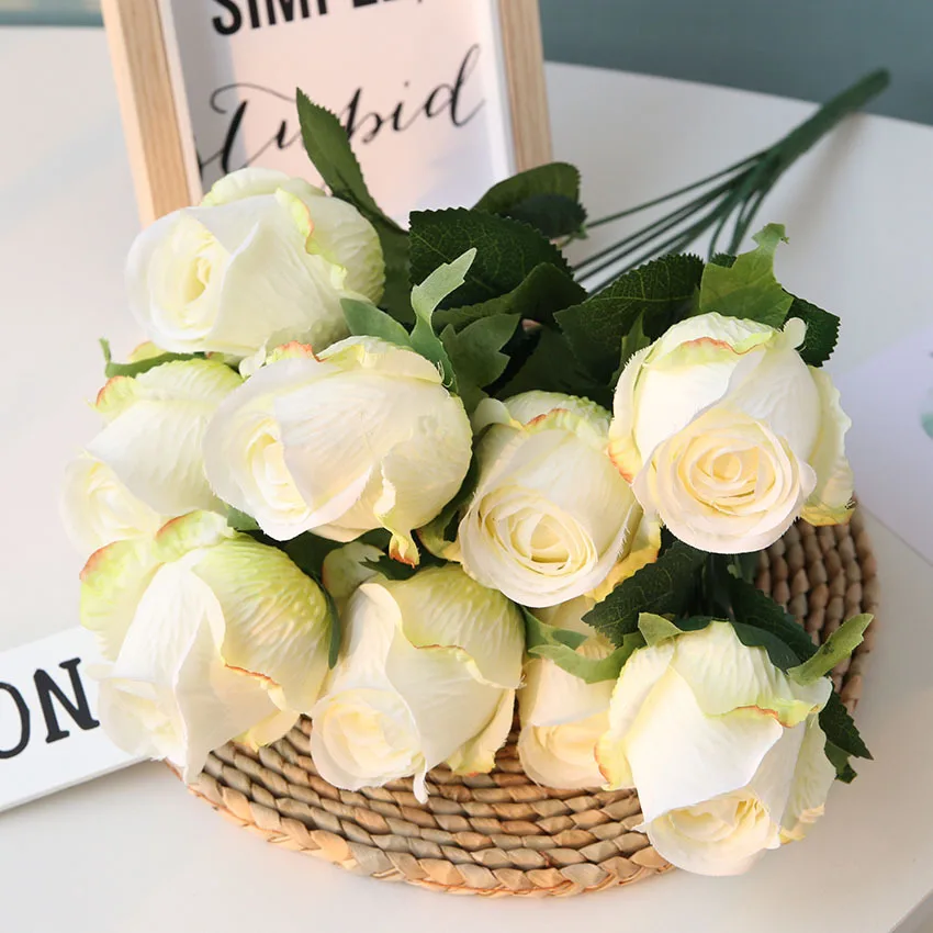White Artificial Flower Fake Rose Bouquets Wedding Party Decor Home Garden Art Living Room Office Kitchen Decoration 
White Artificial Flower Fake Rose Bouquets Wedding Party Decor Home Garden Art Living Room Office Kitchen Decoration