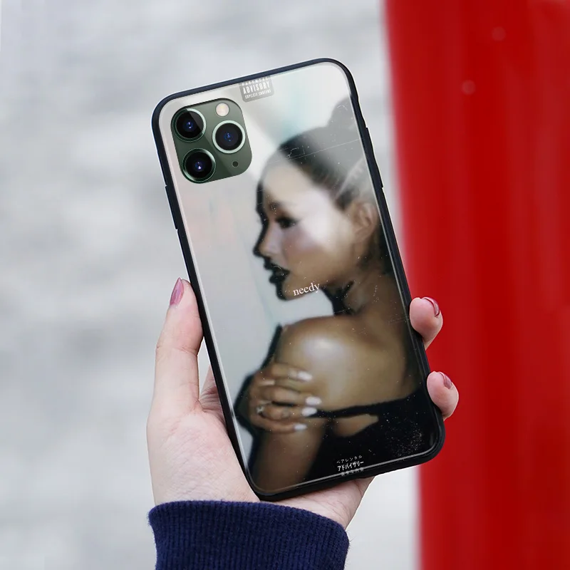 Ariana Grande эстетика мягкий силиконовый стеклянный чехол для телефона iPhone 6 6s 7 8 Plus X XR